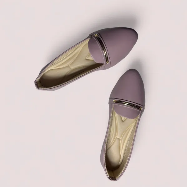 Mauve_Pink_Ballerina_Flats_With_Metallic_Strap_For_Women