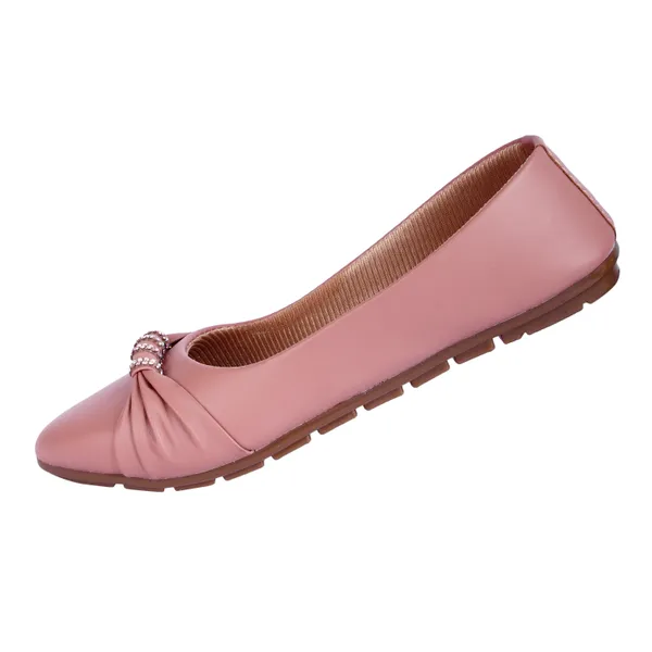 Pink_Ballet_Flats_With_Embellished_Bow_Detail_For_Women