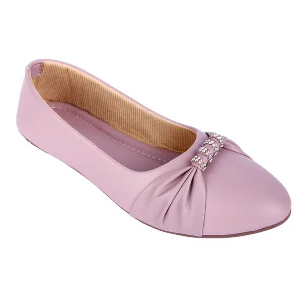 Pink_Ballet_Flats_With_Rhinestone_Bow_Detail_For_Women