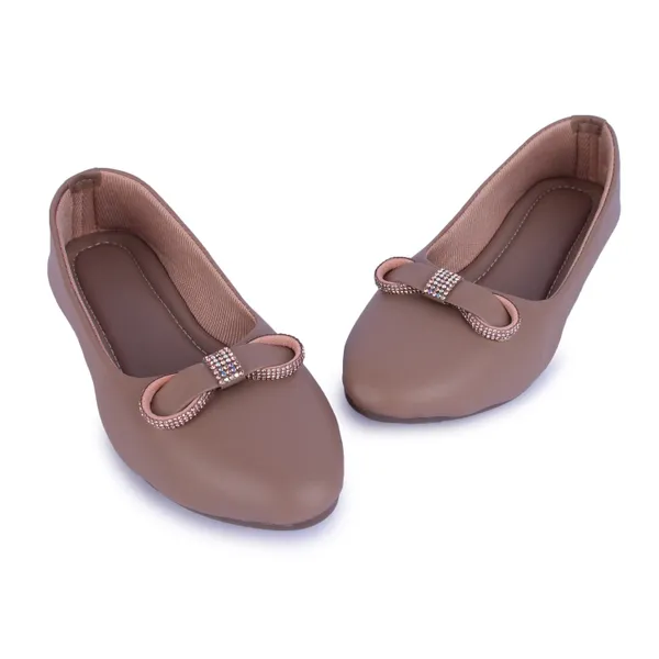 Brown_Casual_Flats_With_Bow_Detail_For_Women