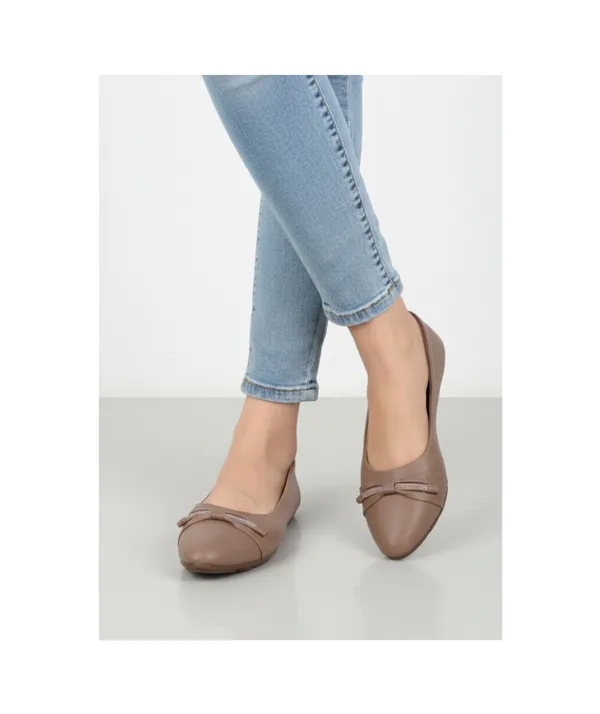 Beige_Casual_Flat_Shoes_With_Rhinestone_Bow_Detail_For_Women