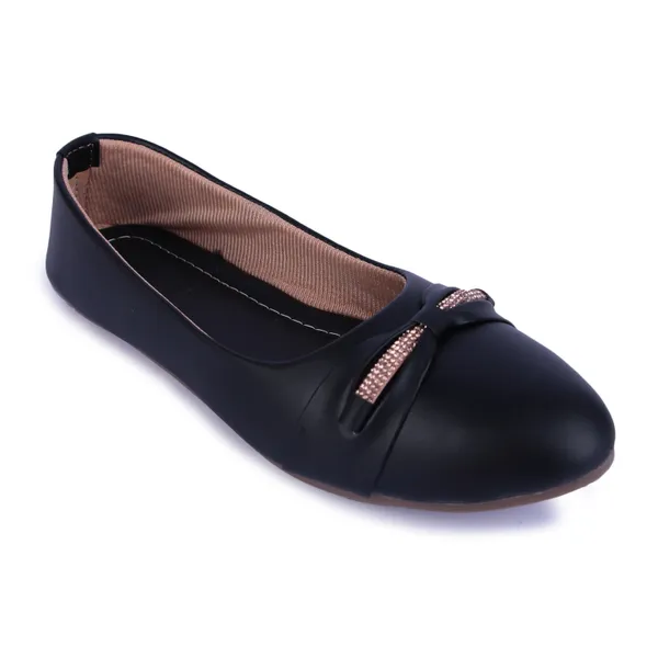 Black_Ballerina_Flats_With_Bow_Detail_For_Women
