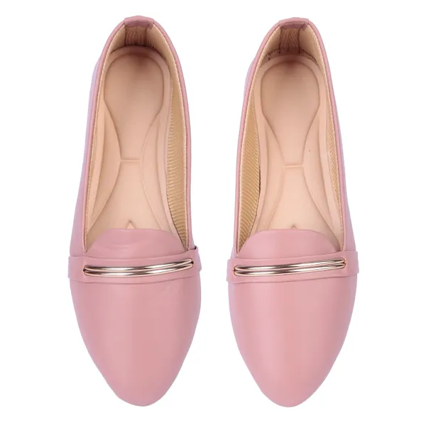 Pink_Slip_On_Loafers_With_Metal_Accent_For_Women