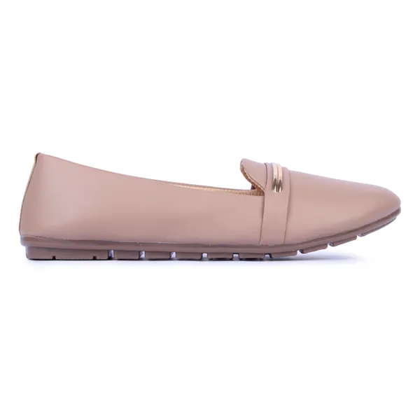 Beige_Slip_On_Loafers_With_Metal_Accent_For_Women
