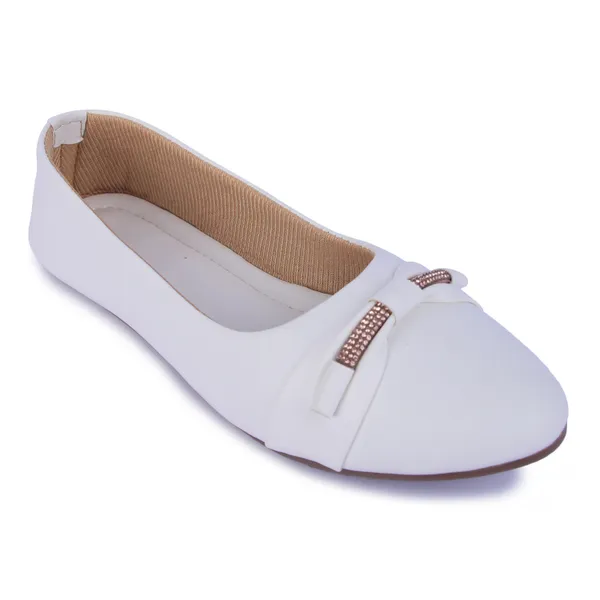 White_Ballerina_Flats_With_Embellished_Bow_Detail_For_Women