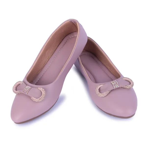 Mauve_Pink_Ballet_Flats_With_Embellished_Bow_For_Women