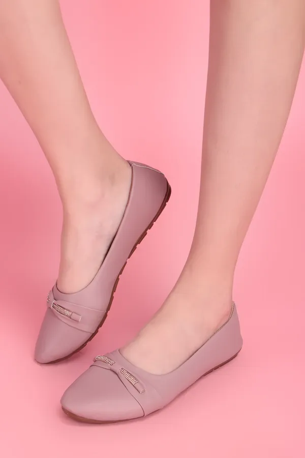 Pink_Pointed_Toe_Ballet_Flats_With_Metal_Bar_Detail_For_Women