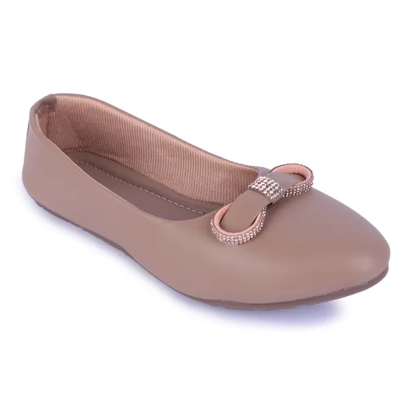 Brown_Casual_Flats_With_Bow_Detail_For_Women