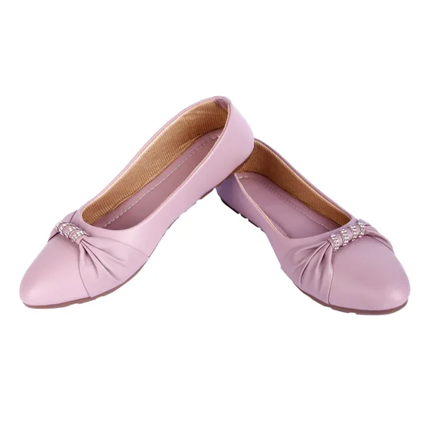 Pink_Ballet_Flats_With_Rhinestone_Bow_Detail_For_Women
