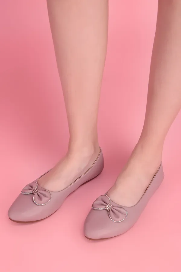 Dusty_Pink_Ballet_Flats_With_Bow_Detail_For_Women