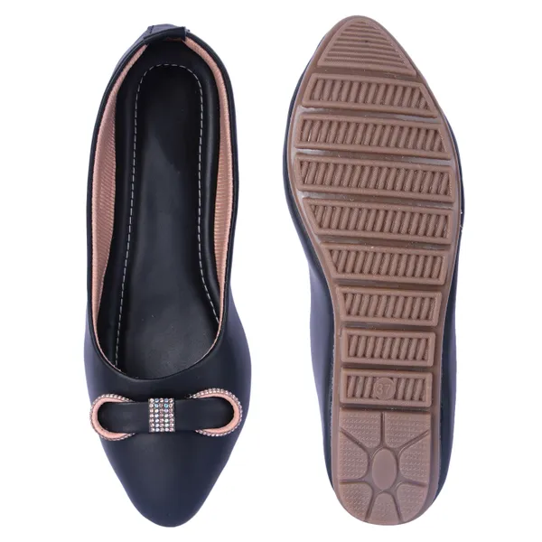 Black_Bow_Detail_Ballet_Flats_For_Women