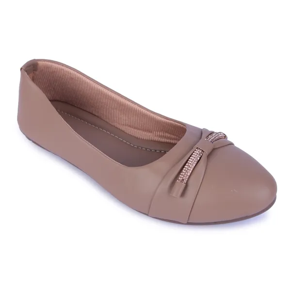 Beige_Casual_Flat_Shoes_With_Rhinestone_Bow_Detail_For_Women