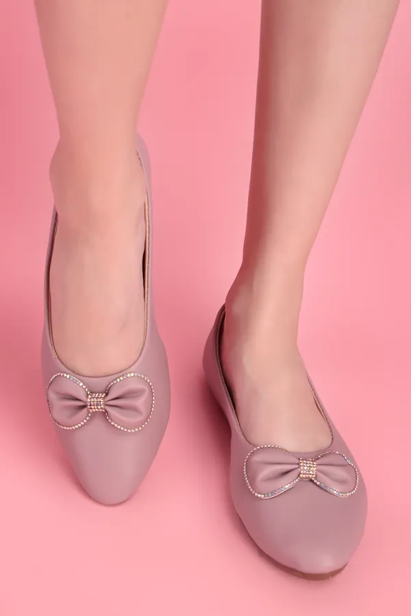 Dusty_Pink_Ballet_Flats_With_Bow_Detail_For_Women