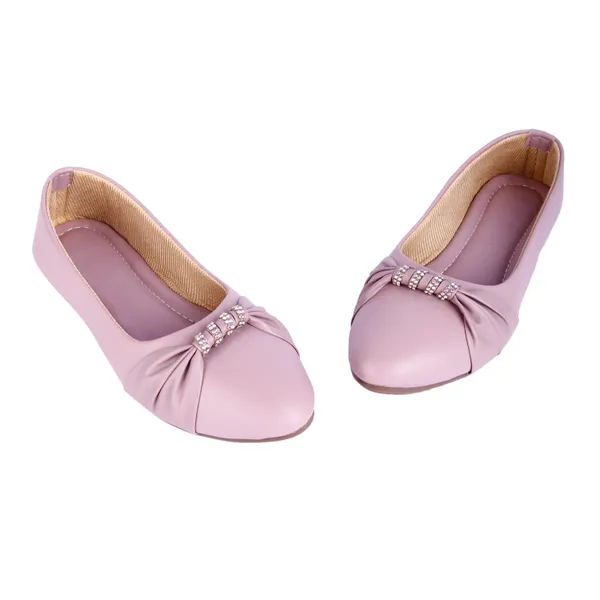 Pink_Ballet_Flats_With_Rhinestone_Bow_Detail_For_Women