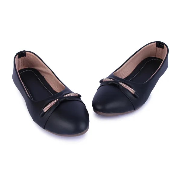 Black_Ballerina_Flats_With_Bow_Detail_For_Women