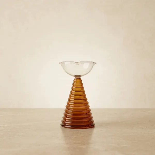 Borosilicate_Glass_Amber_Ribbed_Diya_Oil_Lamp_For_Pooja