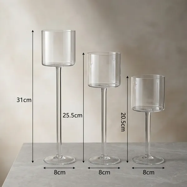Borosilicate_Glass_Minimalist_Cylindrical_Candle_Holder_Set_Of_3