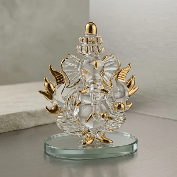 Borosilicate_Glass_Traditional_Ganesha_Idol_With_Gold_Accents