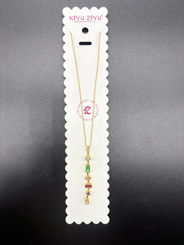 Gold_Alloy_Multi_Stone_Geometric_Drop_Pendant_Necklace_For_Women