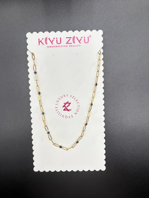 Blue_Gold_Tone_Alloy_Crystal_Paperclip_Chain_Necklace_For_Women