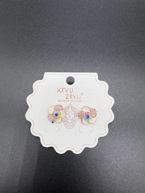 Gold_Alloy_Floral_Iridescent_Crystal_Stud_Earrings_For_Women