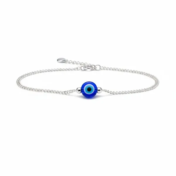 Evil_Eye_Bracelet_in_925_Silver_Blue_Glass_Bead_Silver_Chain