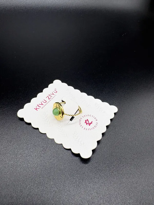 Gold_Alloy_Green_Stone_Prong_Set_Stud_Earrings_For_Women