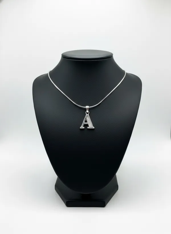 A_Alphabet_Necklace_in_925_Silver_with_White_AD_stones