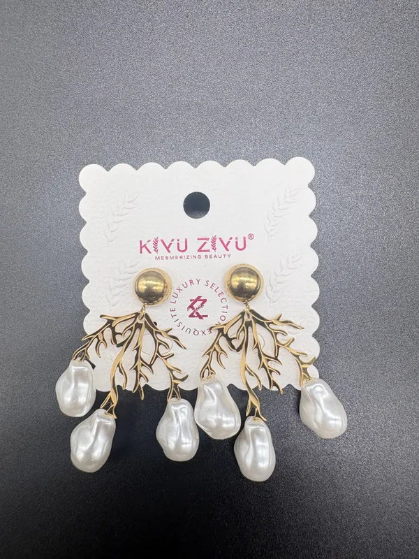 Gold_Alloy_Pearl_Drop_Branch_Earrings_For_Women