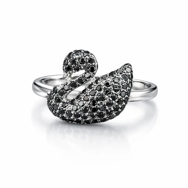 Black_Sterling_Silver_Swan_Ring_For_Women_And_Girls92.5_Sterling_silver