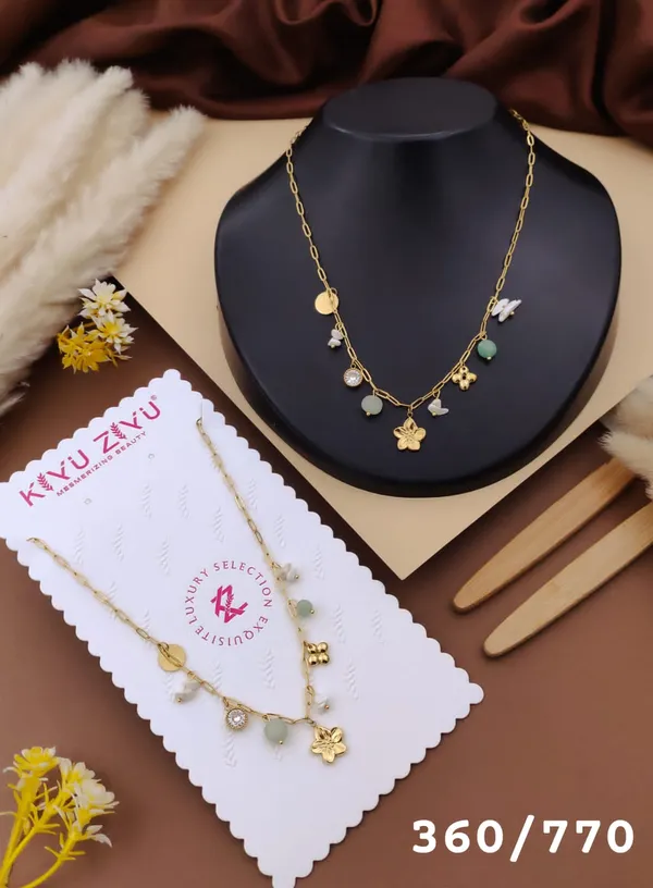 Gold_Alloy_Multi_Charm_Bead_Floral_Necklace_For_Women