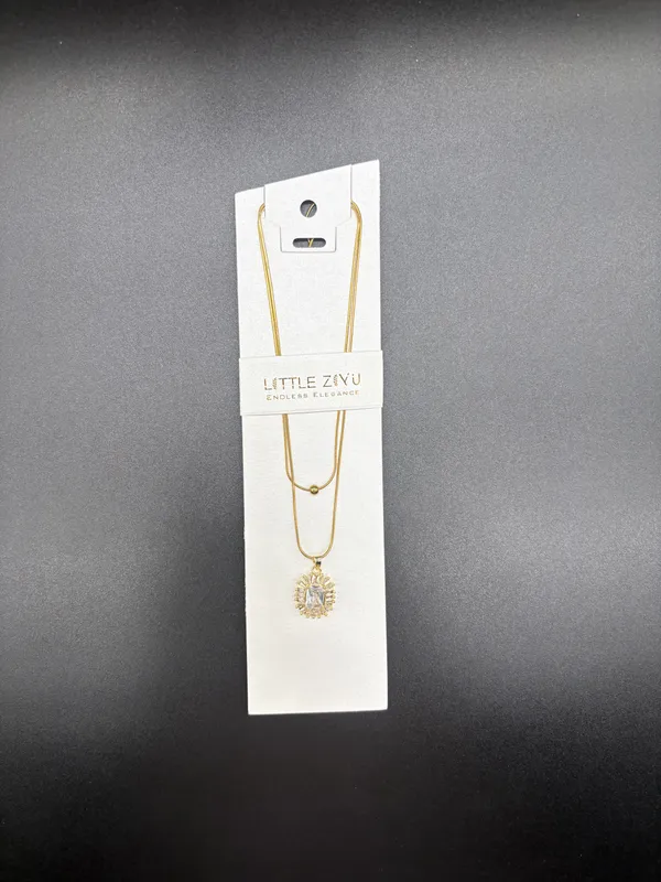 Gold_Alloy_Layered_Crystal_Initial_Pendant_Necklace_Set_For_Women