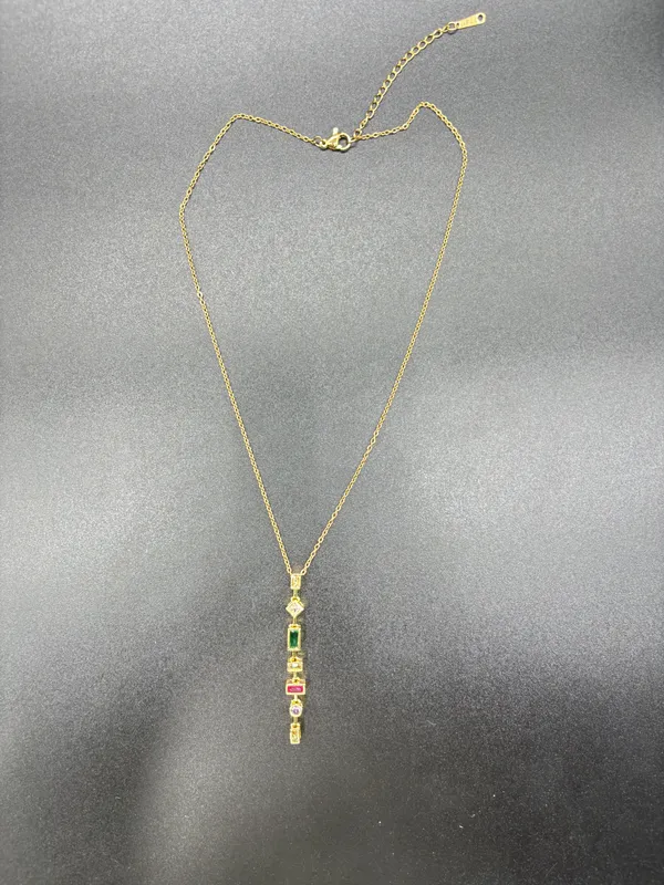 Multicolor_Alloy_Gemstone_Vertical_Bar_Pendant_Necklace_For_Women