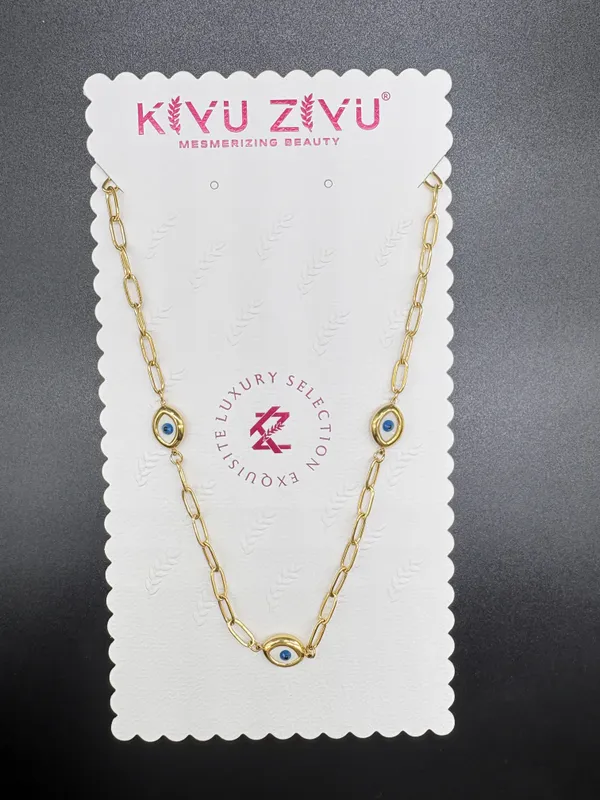 Blue_Alloy_Evil_Eye_Charm_Gold_Tone_Chain_Necklace_For_Women