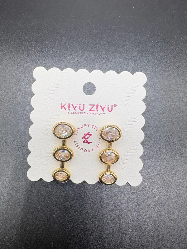 Gold_Alloy_Triple_Oval_Crystal_Drop_Earrings_For_Women