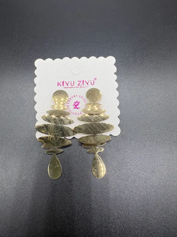 Gold_Alloy_Multi_Layer_Tiered_Disc_Drop_Earrings_For_Women
