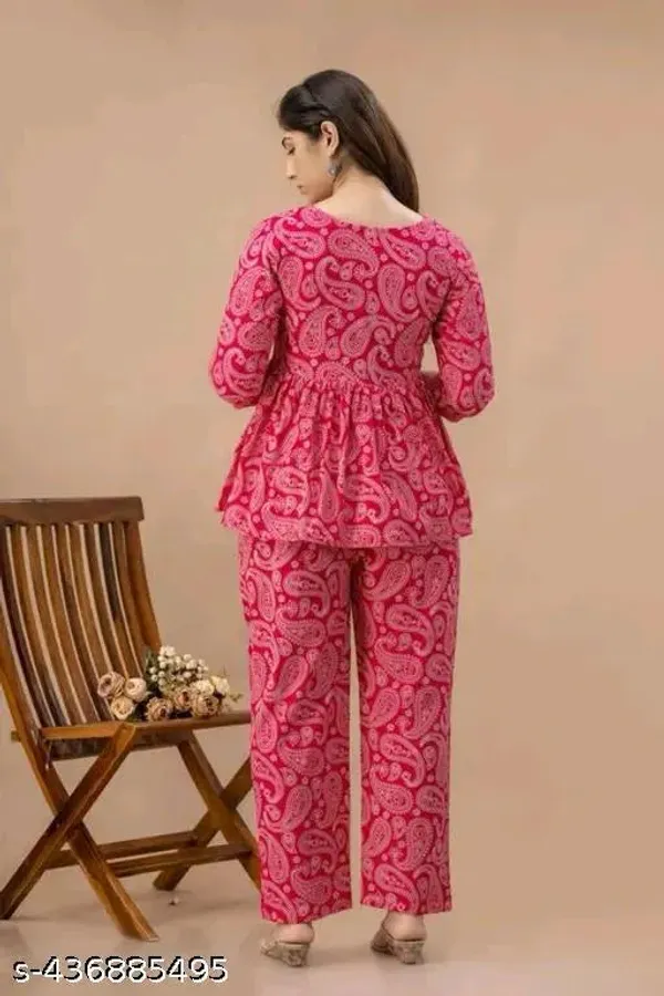 Pink_Cotton_Co_Ord_Set_For_Women