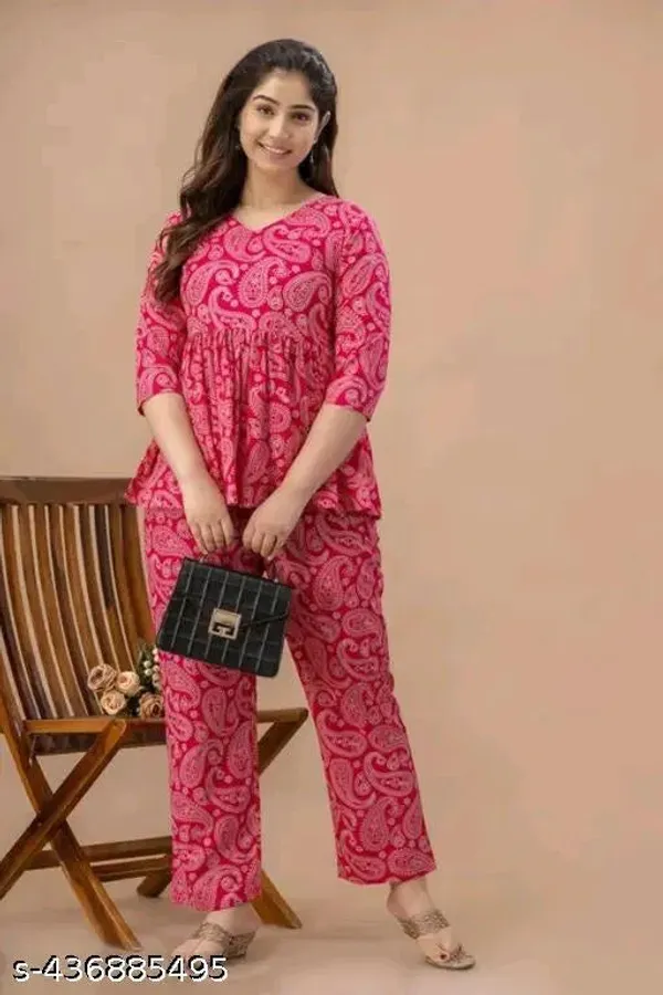Pink_Cotton_Co_Ord_Set_For_Women