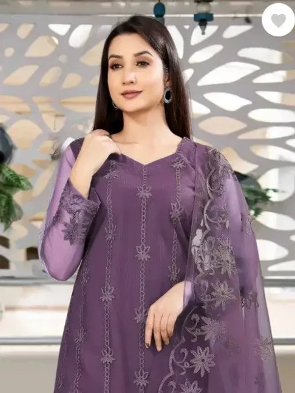 Purple_Cotton_Kurta_Pant_And_Dupatta_Set_For_Women