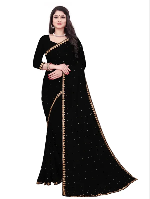 Black_Lycra_Blend_Saree_For_Women