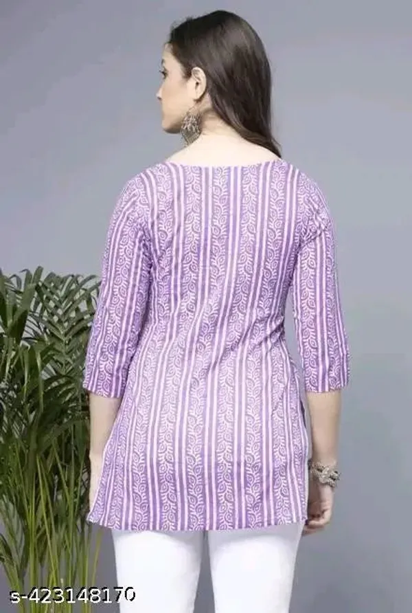 Lavender_Cotton_Kurti_For_Women