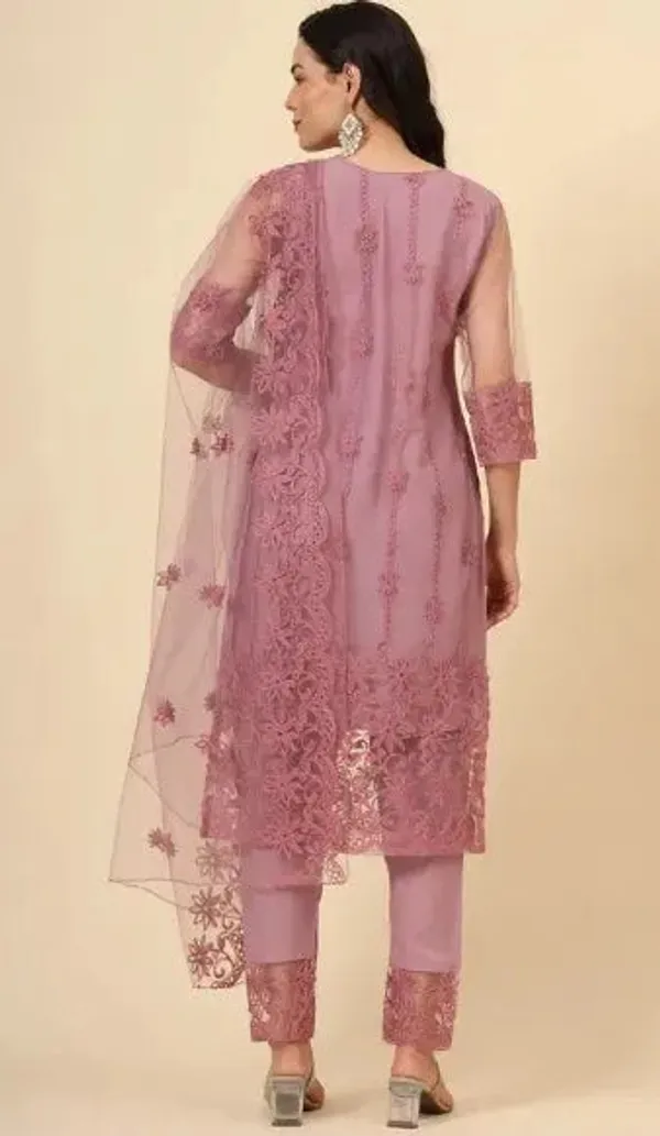 Pink_Cotton_Kurta_Pant_And_Dupatta_Set_For_Women