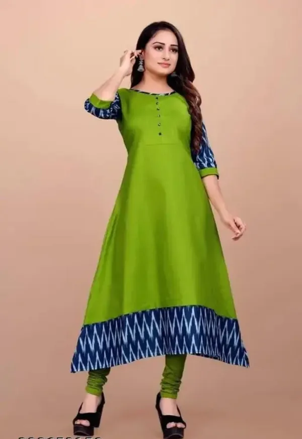 Green_Cotton_Gown_For_Women