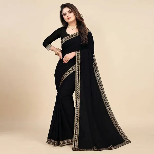 Black_Lycra_Blend_Saree_For_Women