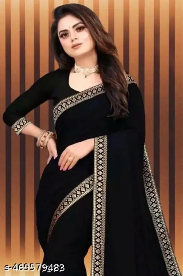 Black_Lycra_Blend_Saree_For_Women
