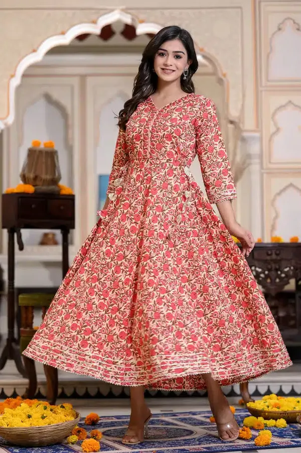 Red_Cotton_Kurti_For_Women