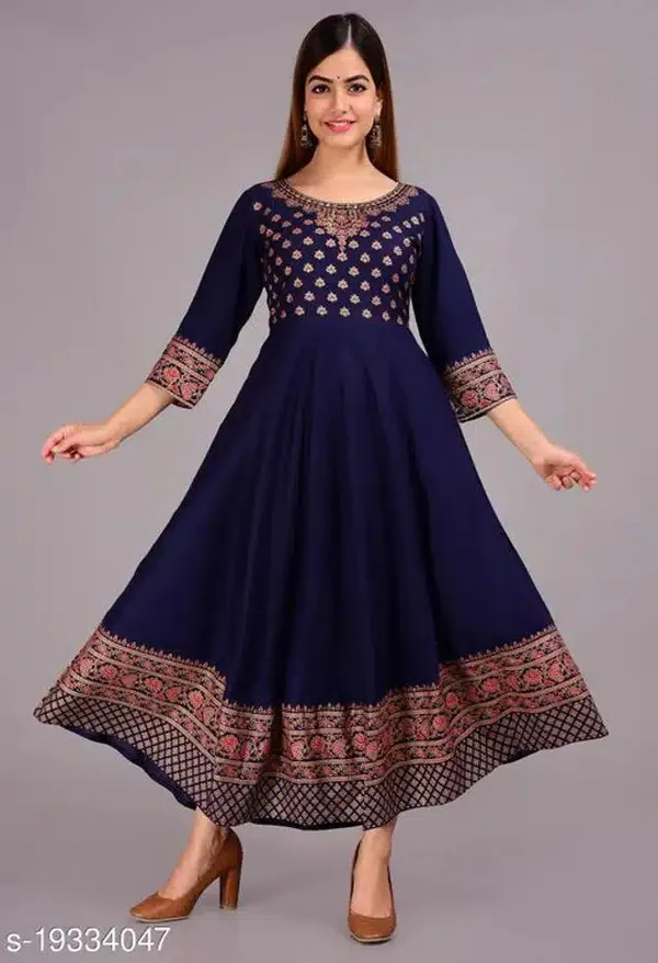 Blue_Cotton_Kurti_For_Women