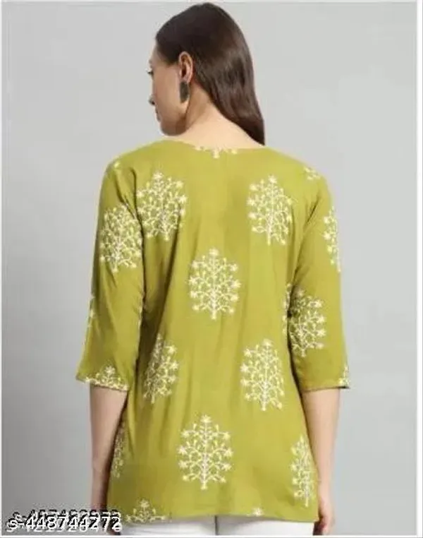 Green_Cotton_Kurti_For_Women