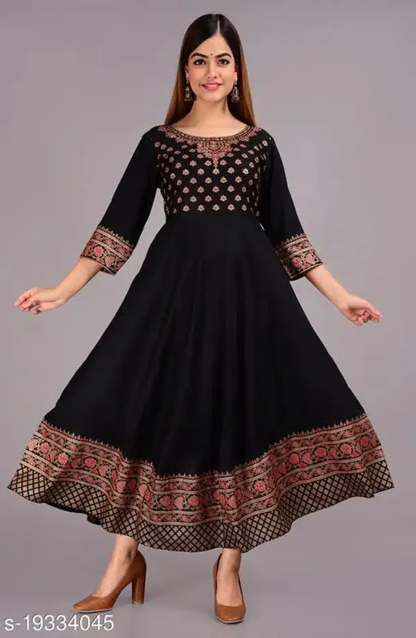 Black_Cotton_Kurti_For_Women