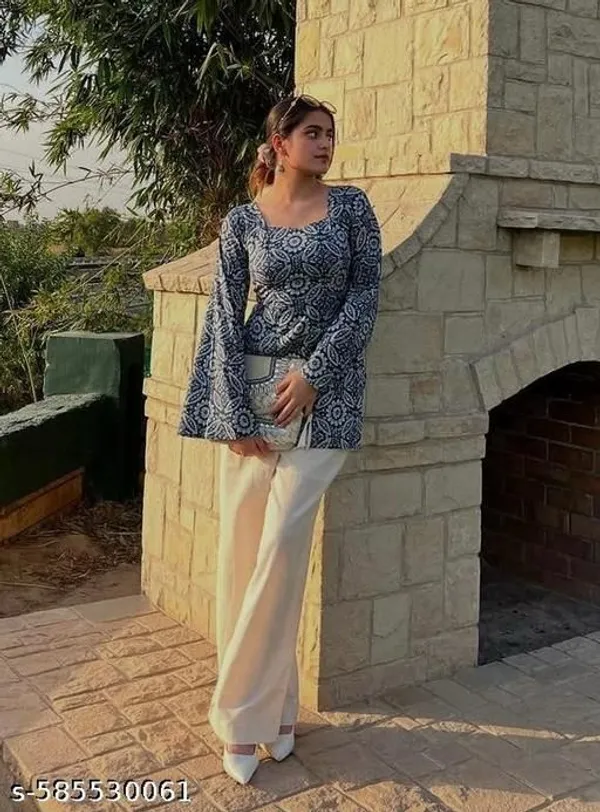 Blue_Cotton_Kurti_For_Women
